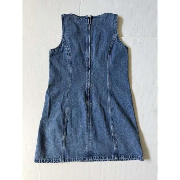 Abercrombie And Fitch Denim Mini Dress Womens M Y2K - Picture 6 of 7